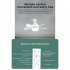 Socket Fan Light With Remote  E27 Base Screw Ceiling Fan With Light  Detachable Fan Blades  3 Speed  Dimmable 3 Color Temperatures  Timer Function 18 inches