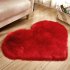 Soft Artificial Plush Rug Chair Cover Warm Hairy Carpet Seat Pad Modern Style Home Decoration  purple