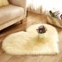 Soft Artificial Plush Rug Chair Cover Warm Hairy Carpet Seat Pad Modern Style Home Decoration  gray