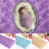 Soft Baby Photography Props Blanket Newborn Photo Wraps Cloth Accessories Sky blue