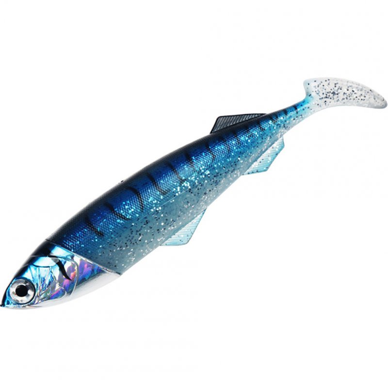 Wholesale Soft Bait Lead Head Fish Lures Metal Fish Head 26cm/33cm Bass  Fishing Lure Blue sequins_26cm approximately 416 g From China