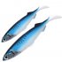 Soft Bait Lead Head Fish Lures Metal Fish Head 26cm 33cm Bass Fishing Lure  Blue sequin tail 22cm136g