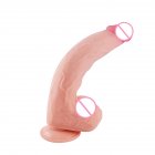 Soft Dildo Realistic Skin Feel Human Penis TPE Dildo With Suction Cup Adult Dildo Sex Toys G-spot Stimulation Thick Dick Anal Sex Toys For Men Women 9.8 Inch color