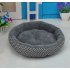 Soft Flannel Pet Dog Puppy Cat Kitten Pig Round Warm Bed Home House Cozy Nest Mat Pad with 3D PP Cotton Filling L