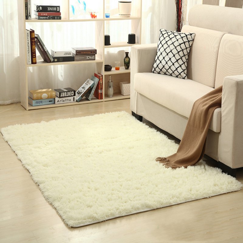 Soft Foam Shaggy Rug Non Slip Bedroom Memory Mat Batn Bathroom Shower Carpet Colors:Gray 50*80cm/1.6*2.6ft beige