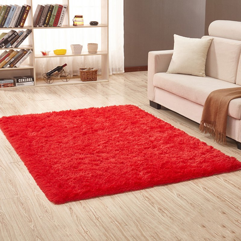 Soft Foam Shaggy Rug Non Slip Bedroom Memory Mat Batn Bathroom Shower Carpet Colors:Gray 50*80cm/1.6*2.6ft red