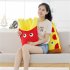 Soft Funny Plush Toys Creative Simulation Pizza and Fries Plush Pillow Festival Decor Sofa Cushion Birthday GiftEQEJ