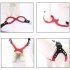 Soft Glasses Shape Pet Harness Pet Harness with Adjustable Buckle for Outdoor Use