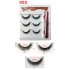 Soft Magnetic Eyeliner False Eyelashes Tweezers Set for Beauty 001