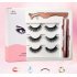 Soft Magnetic Eyeliner False Eyelashes Tweezers Set for Beauty 002