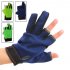 Soft Plastic Fishing Gloves Warm Thicken Anti skid Waterproof Men Gloves with 3 Exposed Fingers