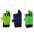Soft Plastic Fishing Gloves Warm Thicken Anti skid Waterproof Men Gloves with 3 Exposed Fingers