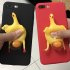 Soft Protective Shell Case with Creative Silicone 3D Laying Hen Pattern for iPhone 6  6s  7  7 Plus Black