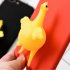 Soft Protective Shell Case with Creative Silicone 3D Laying Hen Pattern for iPhone 6  6s  7  7 Plus Black