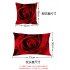 Soft Rose Printing Cushion Cover Pillow Cover Throw Case for Home Sofa Car Decoration No Pillow Inner  Waterdrop rose 45 45cm