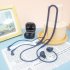 Soft Silicone Anti Lost Strap Headset Hanging Neck Rope Lanyard Compatible For Samsung Galaxy Buds Pro Bluetooth Earphones black