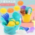 Soft Silicone Beach Toys for Children SandBox Set Kit Bucket Shovel Kettle 4 piece set  bear pot 
