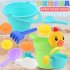 Soft Silicone Beach Toys for Children SandBox Set Kit Bucket Shovel Kettle 4 piece set  bear pot 