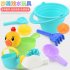 Soft Silicone Beach Toys for Children SandBox Set Kit Bucket Shovel 9 pcs of beach toys