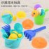 Soft Silicone Beach Toys for Children SandBox Set Kit Bucket Shovel 9 pcs of beach toys