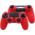 Soft Silicone Case Gel Protective Cover for PS4 pro slim Controller  blue