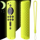 Soft Silicone Case Shockproof Cover Compatible For Fire Tv Stick 4k 5.9-inch 2018 Remote Control Accessories Luminous green