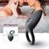 Soft Silicone Dual Vibrating Delay Ejaculation Cock Ring Dick Penis Ring Cockring Adult Sex Toys for Couples black