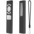 Soft Silicone Dustproof Protective Cover Remote Control Case With Lanyard Compatible For Samsung Tv Remote Control Bn59 Solar dark gray