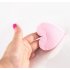 Soft Silicone Finger Sleeve Style Heart Shape Face Cleaning Brush Makeup Foundation Brush for Massage Exfoliating