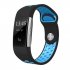 Soft Silicone Replacement Spare Sport Band Bracelet Strap for Fitbit Charge 2  black blue