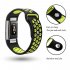Soft Silicone Replacement Spare Sport Band Bracelet Strap for Fitbit Charge 2  Black yellow