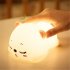 Soft Silicone Usb Rechargeable Night  Light Cartoon Cat Shape Touch sensor Bedroom Bedside Lamp Home Decoration Kids Baby Gifts Basic