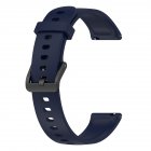 Soft Silicone Watchband Watch Strap Smart Bracelet Replacement Wristband Compatible For Realme Band2 Ink blue