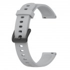 Soft Silicone Watchband Watch Strap Smart Bracelet Replacement Wristband Compatible For Realme Band2 gray