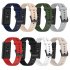 Soft Silicone Watchband Watch Strap Smart Bracelet Replacement Wristband Compatible For Realme Band2 gray