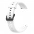 Soft Silicone Watchband Watch Strap Smart Bracelet Replacement Wristband Compatible For Realme Band2 black