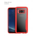 Soft TPU Edge Reinforcement Transparent Acrylic Backplane Cellphone Case Ultra-thin Full <span style='color:#F7840C'>Coverage</span> Shell for Samsung S8/S8 Plus