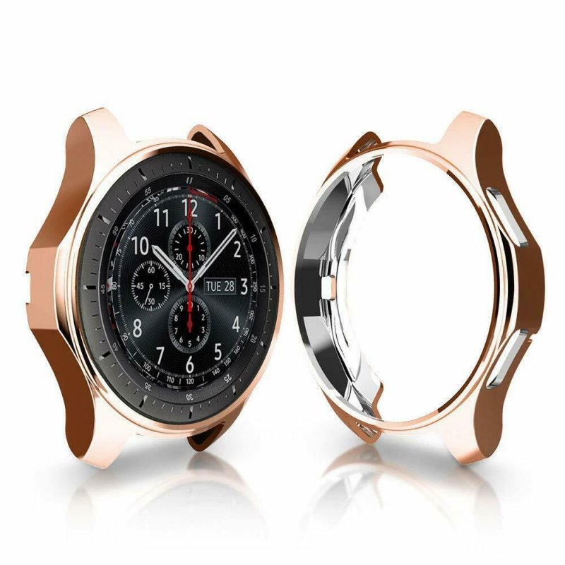 Soft TPU Protector Watch Case Cover for Samsung Galaxy Watch 42mm 46mm Rose gold_46mm