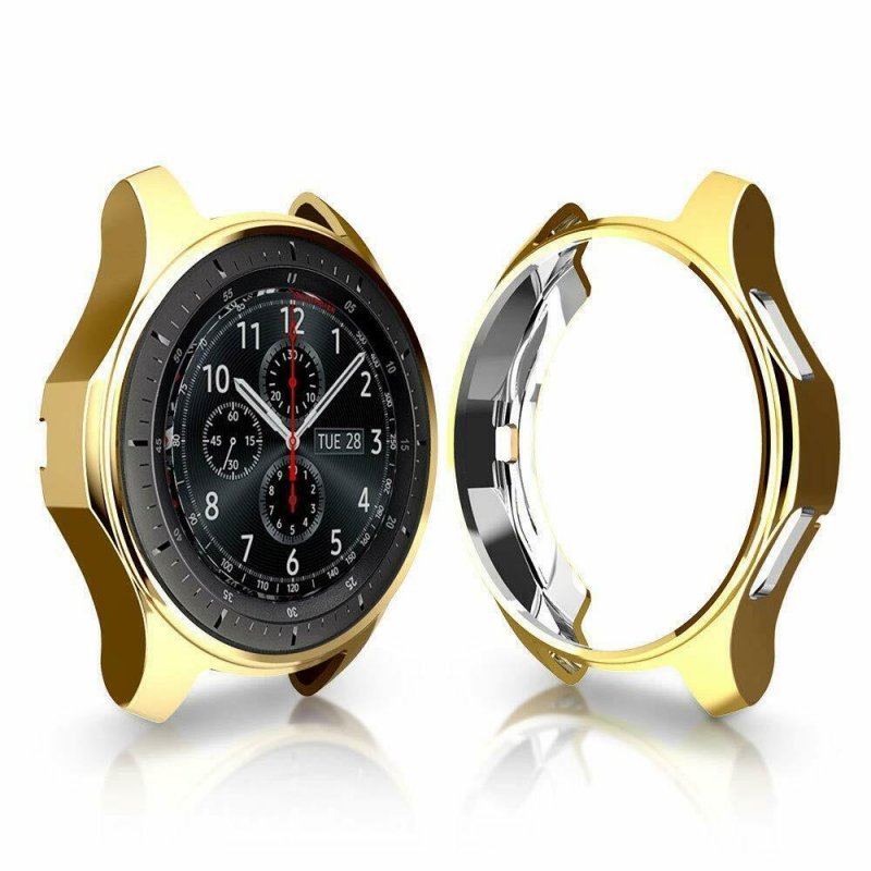 Soft TPU Protector Watch Case Cover for Samsung Galaxy Watch 42mm 46mm Gold_42mm