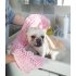 Soft Water Absorption Chenille Bath Towel for Pet Dog Cat Cleaning Massage Washing Purple L