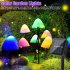 Solar 10 Led Mushroom String Lights 8 Modes Ip65 Waterproof Outdoor Garden Landscape Decorative Lights Warm white