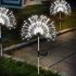 Solar 200led Fireworks Light Bendable 8 Modes IP65 Waterproof Outdoor Lawn Garden Decorative Lamps Cold White