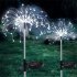 Solar 200led Fireworks Light Bendable 8 Modes IP65 Waterproof Outdoor Lawn Garden Decorative Lamps Warm White