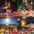 Solar 5 Heads Rose Lamp Outdoor Waterproof Simulation Rose Flower Lawn Decorative Lamp For Garden Yard Patio Decoration yellow