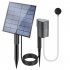 Solar Air Pump Solar Pond Aerator With Solar Panel Oxygen Pump Air Pump Ground Plug Air Stone Ground Plug Pond Aerator Bubble Oxygenator 2 5W solar oxygen pump