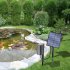 Solar Air Pump Solar Pond Aerator With Solar Panel Oxygen Pump Air Pump Ground Plug Air Stone Ground Plug Pond Aerator Bubble Oxygenator 2 5W solar oxygen pump