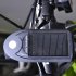 Solar Bicycle Front Light USB Charge Bicycle Light Rotate 360 Degrees  black