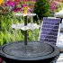 Solar Bird Bath Fountain Solar Water Pump With 4 Nozzles 2 Charging Methods 10 Ft Wire 10W Solar Collector 3 tier Waterfall Fountain For Garden 6W solar direct 