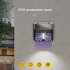 Solar Bug Zapper Outdoor  Mosquito Zapper Outdoor With 3 Modes  Solar Panel  1200mah Battery  Intelligent Light Control Solar Mosquito Zapper Lighting mosquito 