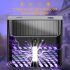 Solar Bug Zapper Outdoor  Mosquito Zapper Outdoor With 3 Modes  Solar Panel  1200mah Battery  Intelligent Light Control Solar Mosquito Zapper Lighting mosquito 